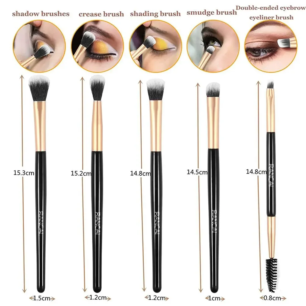 Makeup Brushes Set Rancai Pro 5 Pieces Cosmetic Makeup Tools NEW